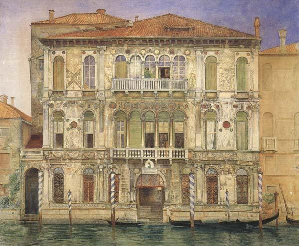 John wharlton bunney Palazzo Manzoni,on the Gradn Canal,Venice (mk46) France oil painting art